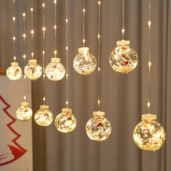 ESFERAS DE NAVIDAD LUZ LED