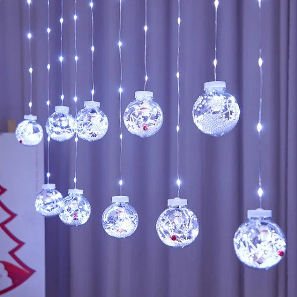 ESFERAS DE NAVIDAD LUZ LED