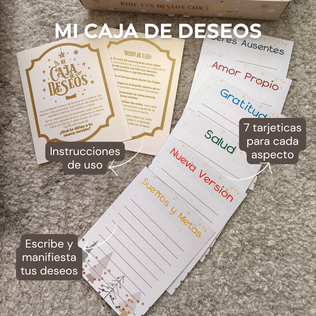 Kit Velas y deseos Navidad