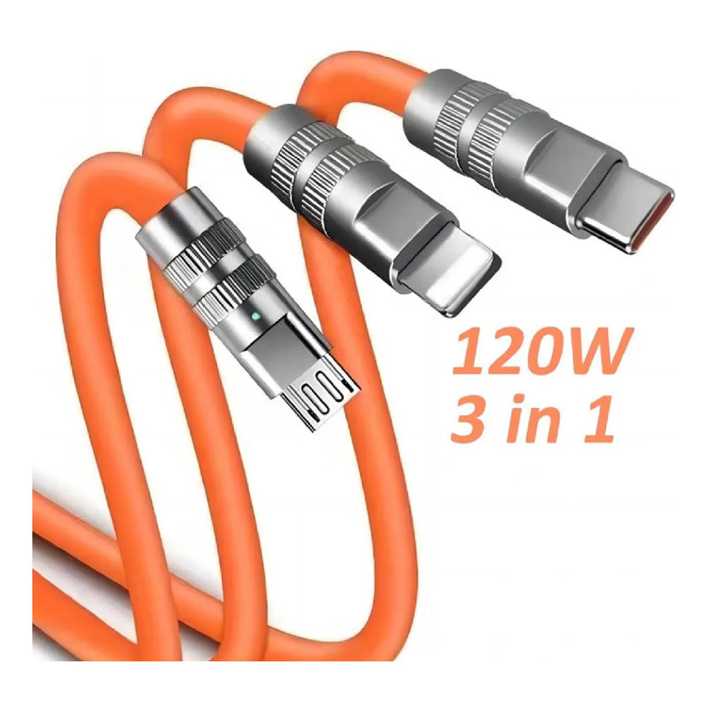 Cable Carga 3en1 USB Tipo C