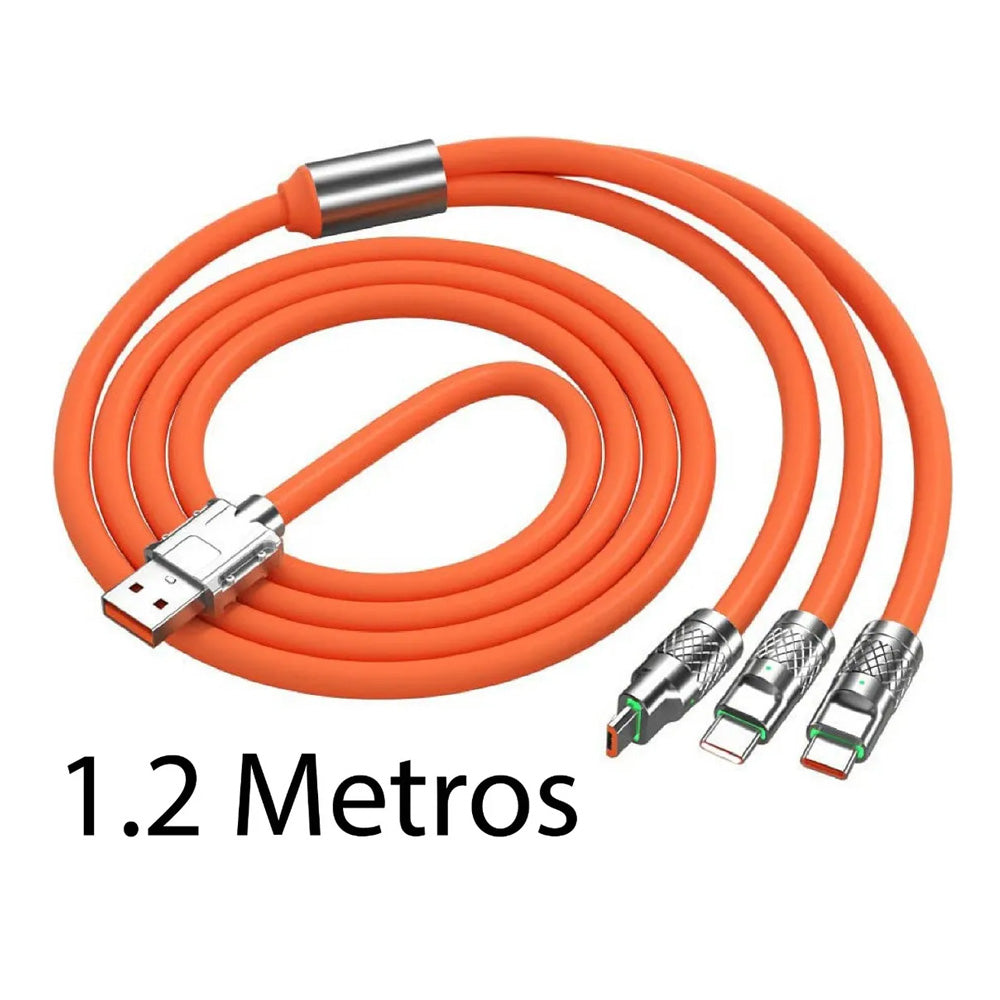 Cable Carga 3en1 USB Tipo C