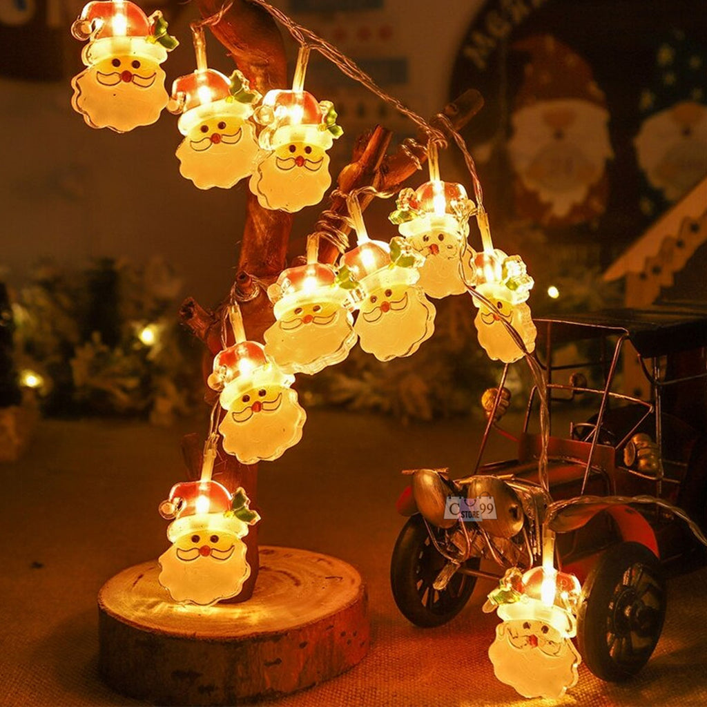 Luces De Navidad Cara Papá Noel
