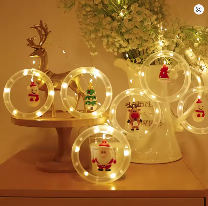 LUZ NAVIDAD CON DECORATIVO