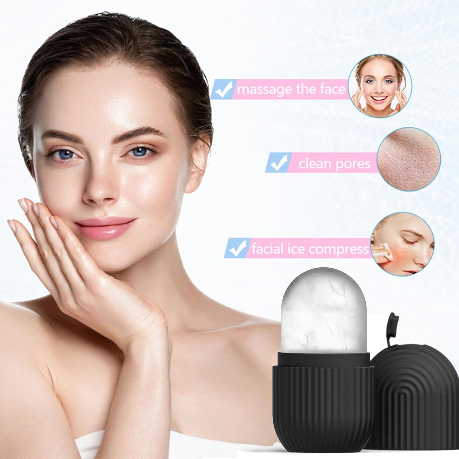 Molde de silicona para hielo Facial